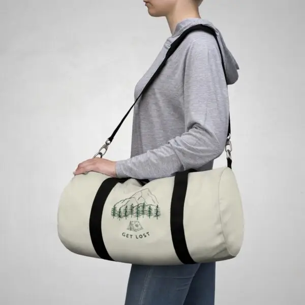 Get Lost in Nature Mountain Scene Duffel Bag - Image 7