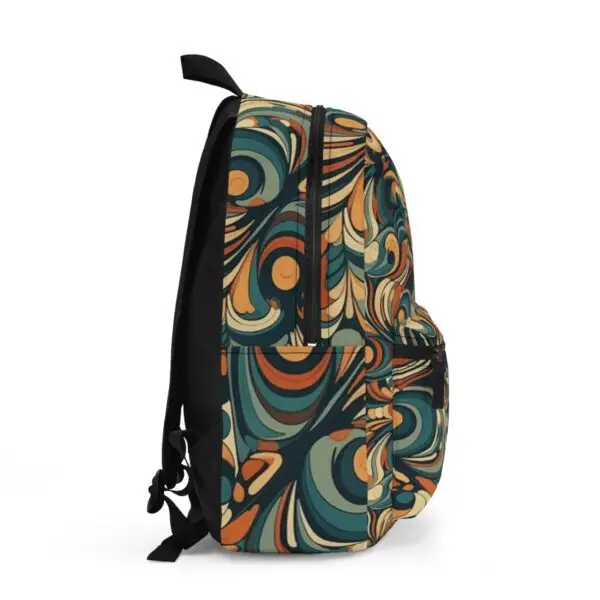 Kaleidoscope Dreams: Colorful Abstract Swirl Backpack - Image 2
