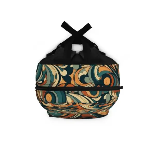 Kaleidoscope Dreams: Colorful Abstract Swirl Backpack - Image 4