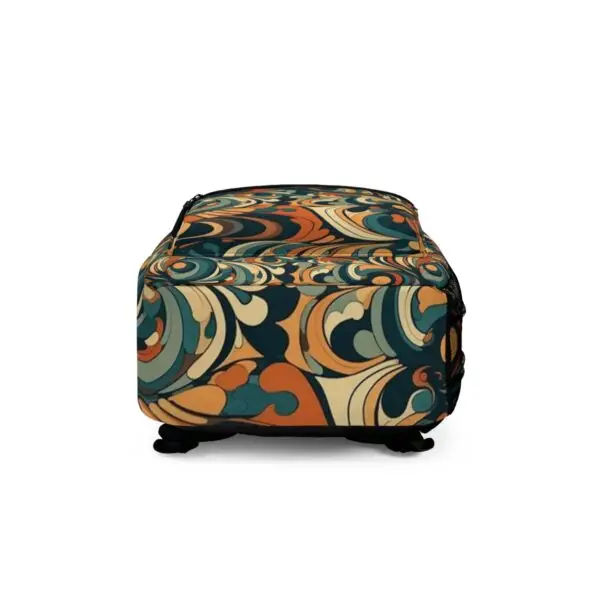 Kaleidoscope Dreams: Colorful Abstract Swirl Backpack - Image 5