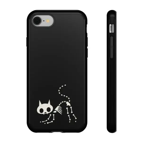 Bony Whiskers Skeleton Kitty Tough Phone Cases - Image 55