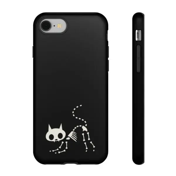 Bony Whiskers Skeleton Kitty Tough Phone Cases - Image 56