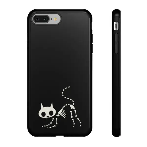 Bony Whiskers Skeleton Kitty Tough Phone Cases - Image 57