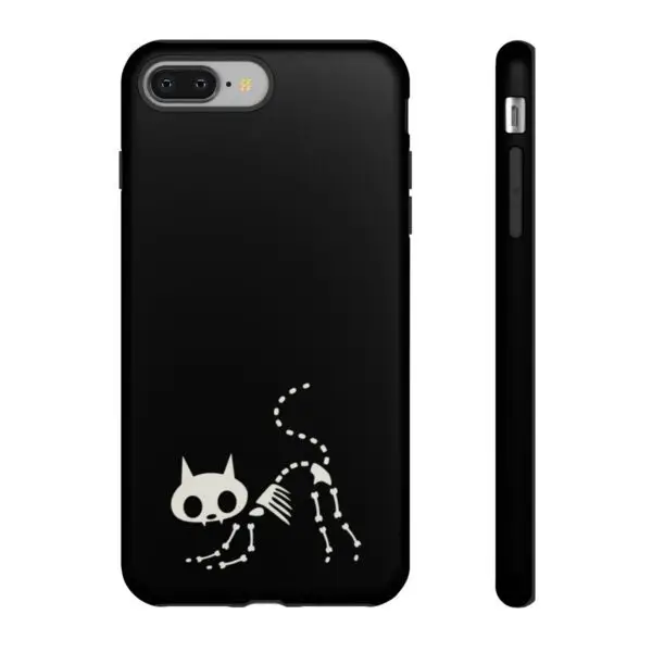 Bony Whiskers Skeleton Kitty Tough Phone Cases - Image 58