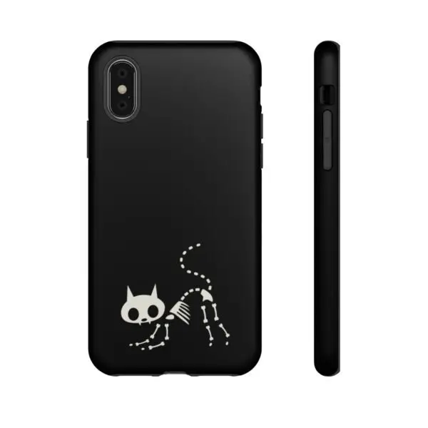 Bony Whiskers Skeleton Kitty Tough Phone Cases - Image 48