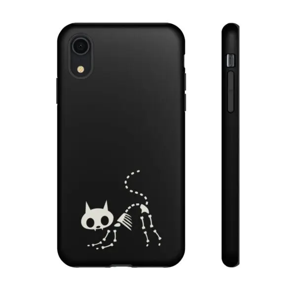 Bony Whiskers Skeleton Kitty Tough Phone Cases - Image 50