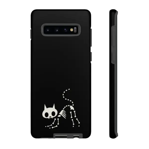 Bony Whiskers Skeleton Kitty Tough Phone Cases - Image 12