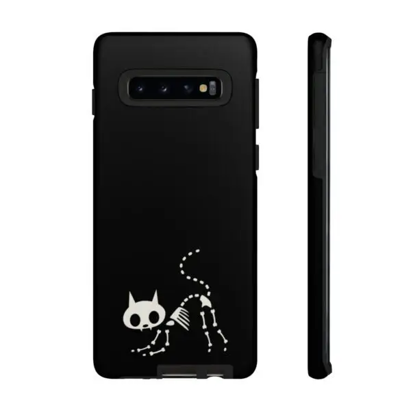 Bony Whiskers Skeleton Kitty Tough Phone Cases - Image 9