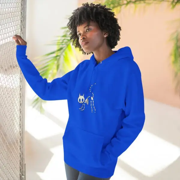 Bony Whiskers Skeleton Kitty Unisex Premium Pullover Hoodie - Image 30