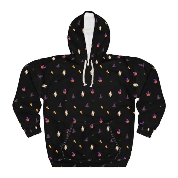 "Spooky Chic" Fun Halloween Unisex Pullover Hoodie (AOP)