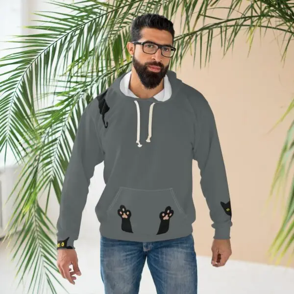 Kaleidoscope of Cats Unisex Pullover Hoodie (AOP) - Image 5