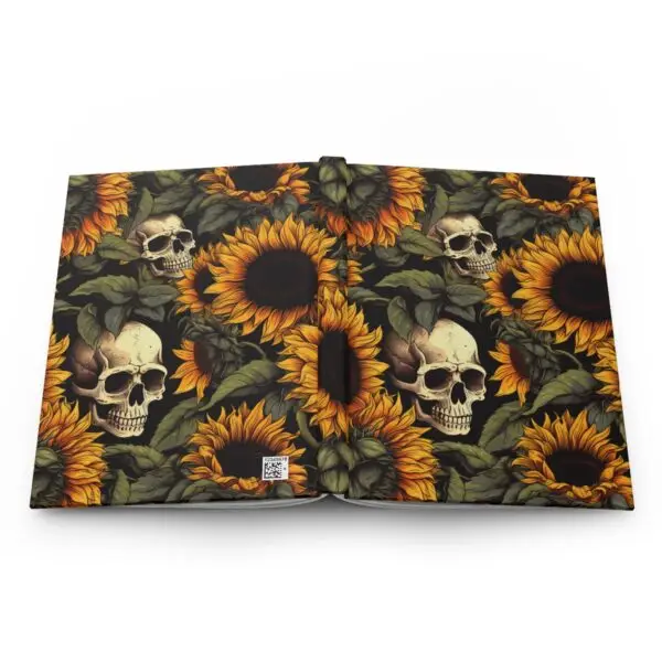 Skulls and Sunflowers Hardcover Journal Matte Notebook - Image 6