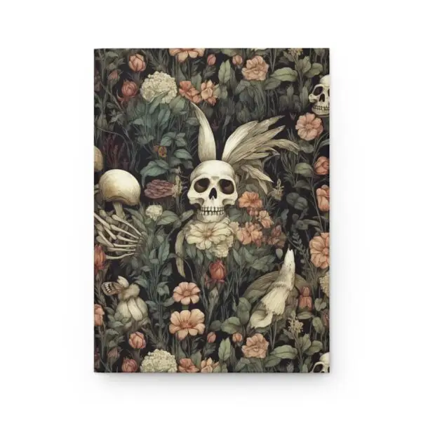 Serenade of Skulls & Blooms Hardcover Journal Matte Notebook - Image 2