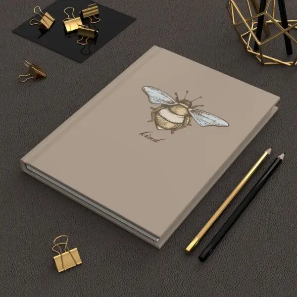 Be Kind Vintage Bee Illustration Hardcover Journal Matte - Image 6