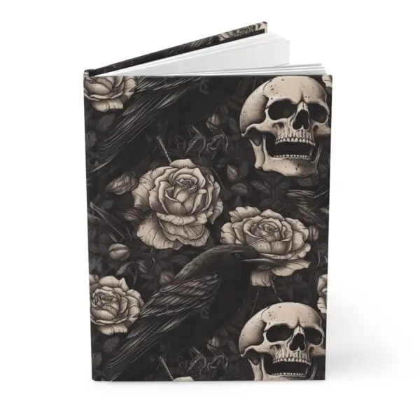Raven and Skull Harmony Hardcover Journal Matte