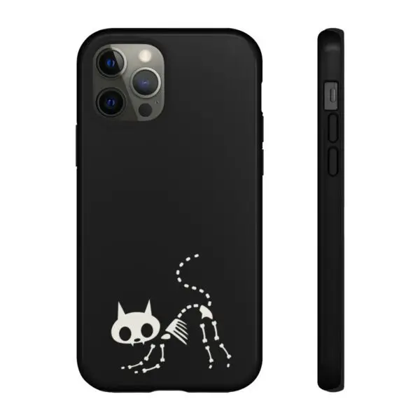 Bony Whiskers Skeleton Kitty Tough Phone Cases - Image 31