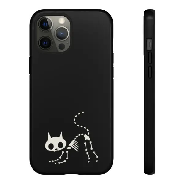 Bony Whiskers Skeleton Kitty Tough Phone Cases - Image 33