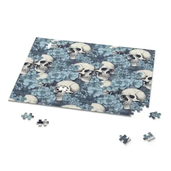 Ephemeral Elegance Skulls and Hydrangea Puzzle (120, 252, 500-Piece) - Image 3
