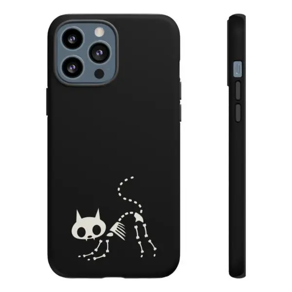 Bony Whiskers Skeleton Kitty Tough Phone Cases - Image 25