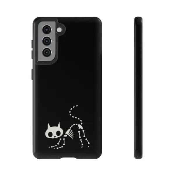 Bony Whiskers Skeleton Kitty Tough Phone Cases - Image 157