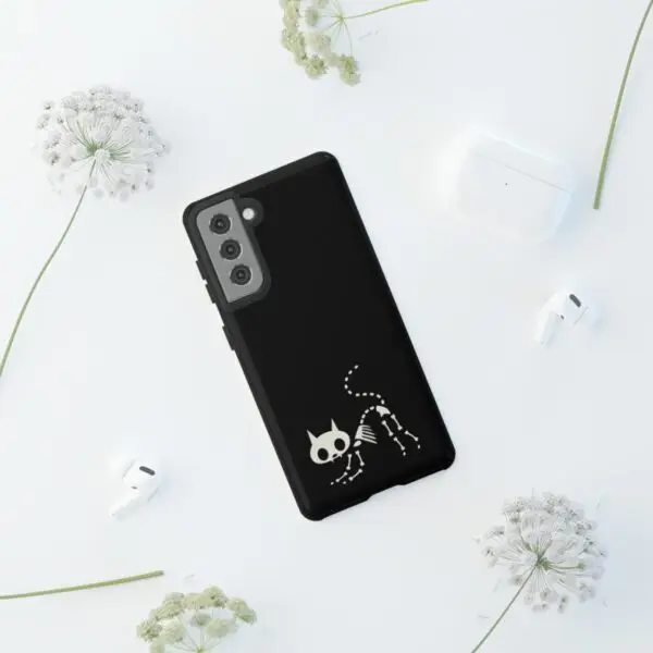 Bony Whiskers Skeleton Kitty Tough Phone Cases - Image 158