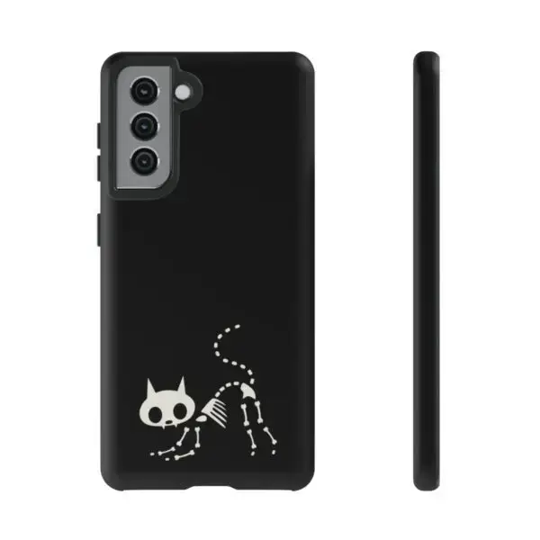 Bony Whiskers Skeleton Kitty Tough Phone Cases - Image 159