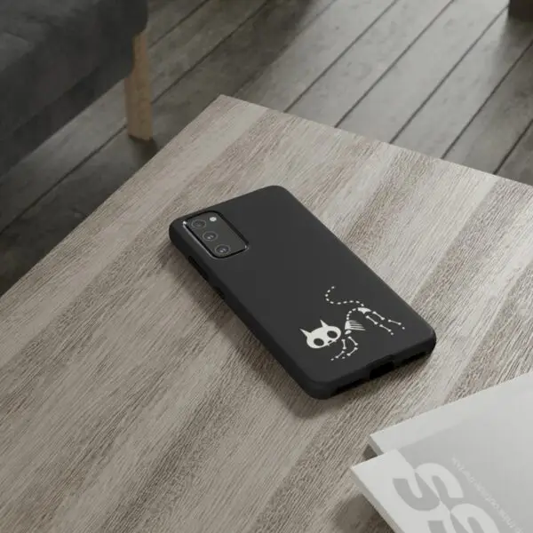 Bony Whiskers Skeleton Kitty Tough Phone Cases - Image 186
