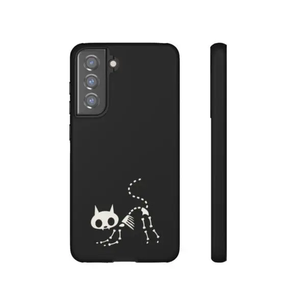 Bony Whiskers Skeleton Kitty Tough Phone Cases - Image 171