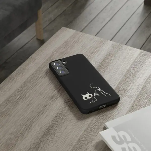 Bony Whiskers Skeleton Kitty Tough Phone Cases - Image 172