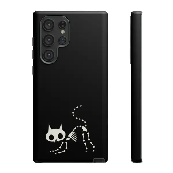 Bony Whiskers Skeleton Kitty Tough Phone Cases - Image 155