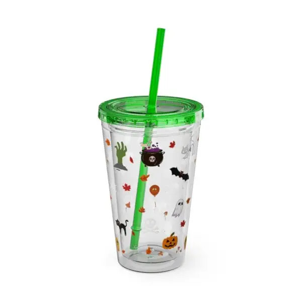 Midnight Magic Sunsplash Tumbler with Straw, 16oz - Image 4