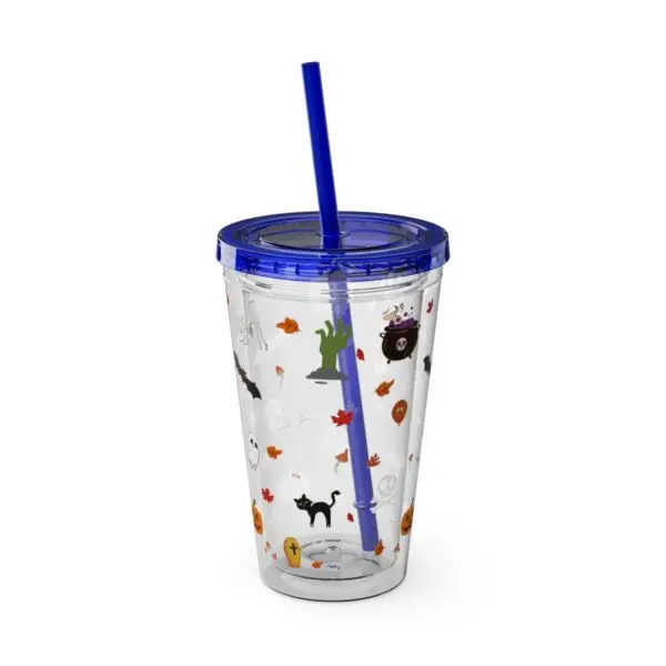 Midnight Magic Sunsplash Tumbler with Straw, 16oz - Image 8