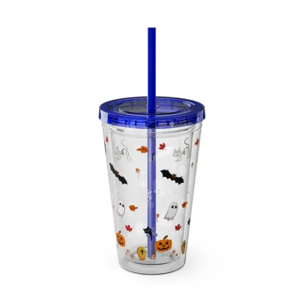 Midnight Magic Sunsplash Tumbler with Straw, 16oz - Image 9