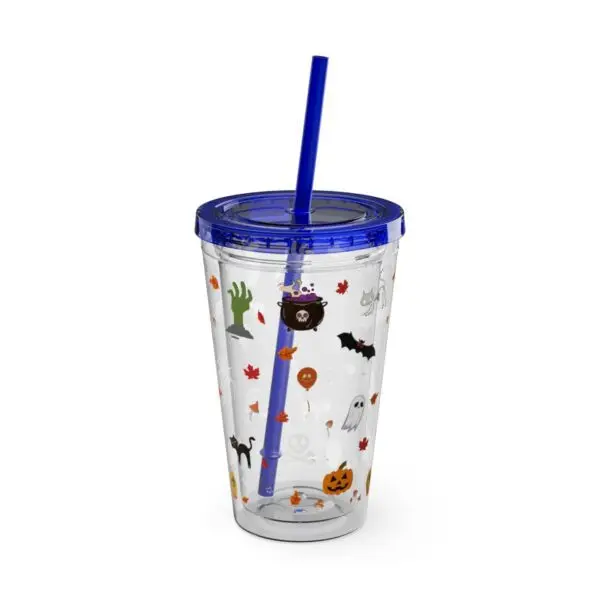 Midnight Magic Sunsplash Tumbler with Straw, 16oz - Image 10
