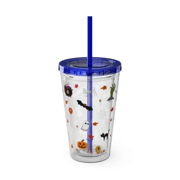 Midnight Magic Sunsplash Tumbler with Straw, 16oz - Image 7