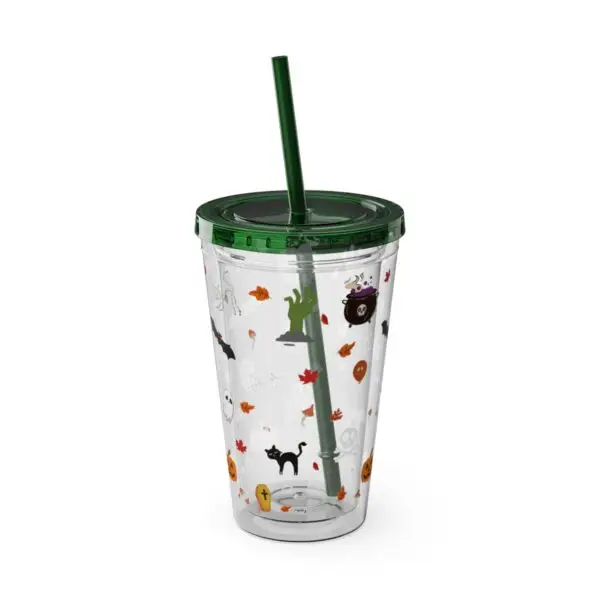 Midnight Magic Sunsplash Tumbler with Straw, 16oz - Image 14