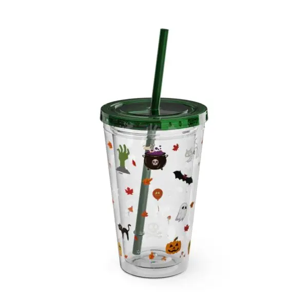 Midnight Magic Sunsplash Tumbler with Straw, 16oz - Image 16