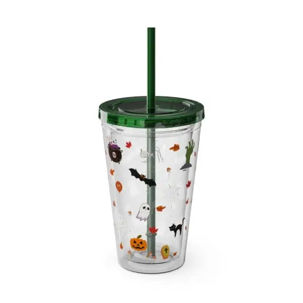 Midnight Magic Sunsplash Tumbler with Straw, 16oz - Image 13