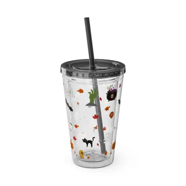 Midnight Magic Sunsplash Tumbler with Straw, 16oz - Image 20