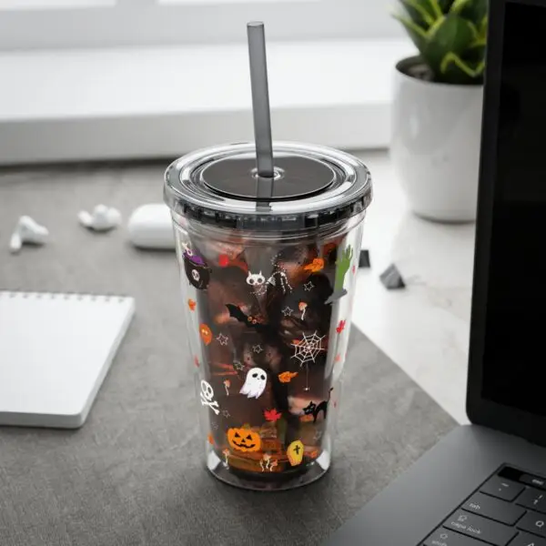 Midnight Magic Sunsplash Tumbler with Straw, 16oz - Image 24