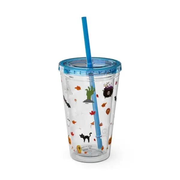 Midnight Magic Sunsplash Tumbler with Straw, 16oz - Image 26