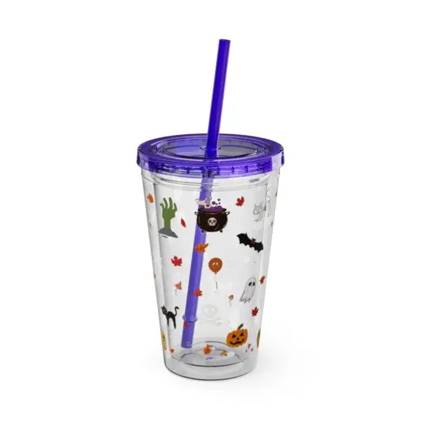 Midnight Magic Sunsplash Tumbler with Straw, 16oz - Image 34