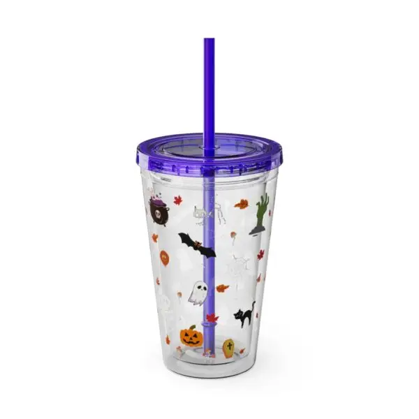 Midnight Magic Sunsplash Tumbler with Straw, 16oz - Image 31