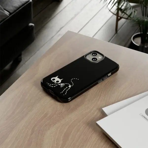 Bony Whiskers Skeleton Kitty Tough Phone Cases - Image 67