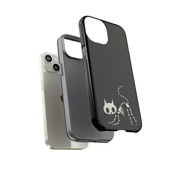 Bony Whiskers Skeleton Kitty Tough Phone Cases - Image 68