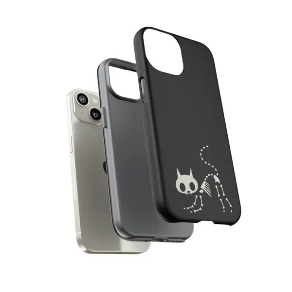 Bony Whiskers Skeleton Kitty Tough Phone Cases - Image 72