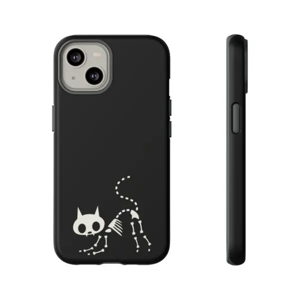 Bony Whiskers Skeleton Kitty Tough Phone Cases - Image 69