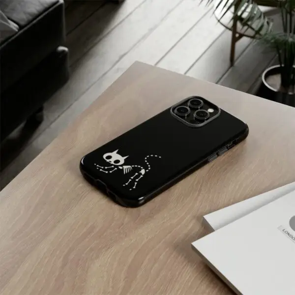 Bony Whiskers Skeleton Kitty Tough Phone Cases - Image 115