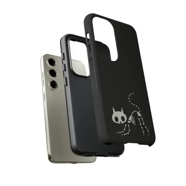 Bony Whiskers Skeleton Kitty Tough Phone Cases - Image 124