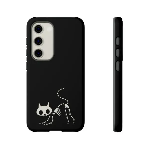 Bony Whiskers Skeleton Kitty Tough Phone Cases - Image 121